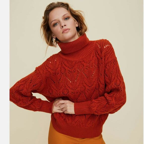 Aritzia Little Moon Negroni Merino Wool Turtleneck Sweater - Picture 1 of 7